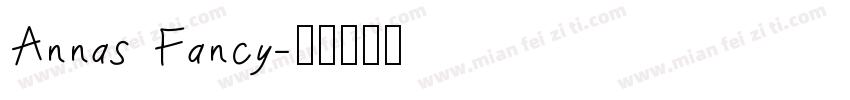 Annas Fancy字体转换